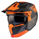 CASQUE TRIAL MT STREETFIGHTER SV TOTEM B4 GRIS/ORANGE MAT
