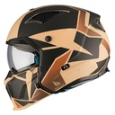 CASQUE TRIAL MT STREETFIGHTER SV P1R NOIR/SABLE MAT