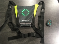 Sur veste signalisation Led clignotant