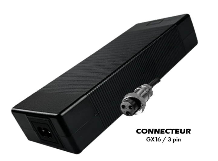 Chargeur 67.2V / 2A (connecteur GX16-3p) WZ