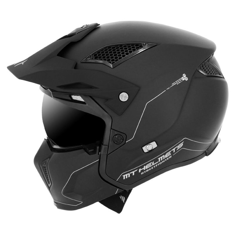 NOIR CASQUE TRIAL MT STREETFIGHTER SV UNI MAT