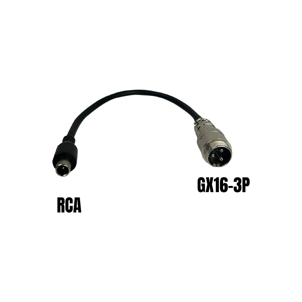Adaptateur GX16 3Pins Male-RCA Connecteur