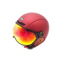Casque JET FRV Bordeaux Mat