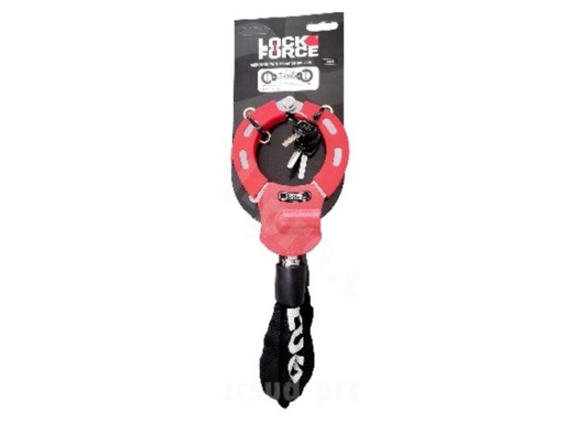 [10003654;LFChaine5] Antivol Menotte Lock Force mercure twin 5 maillons