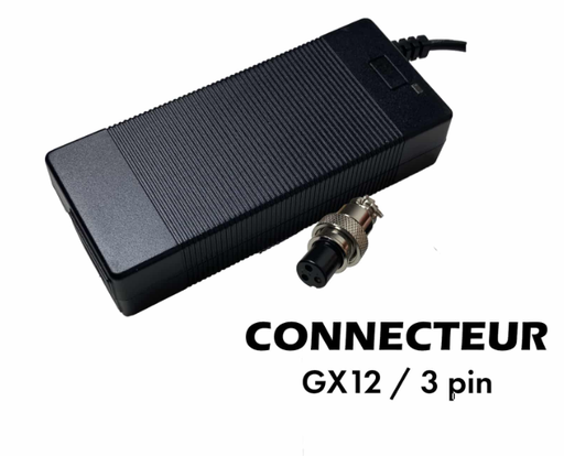 [SP-172] Chargeur 42V / 3A (connecteur GX12-3p) WZ