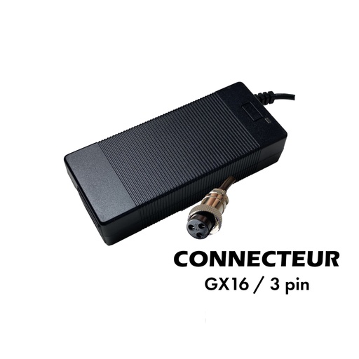 [SP-173] Chargeur 42V / 3A (connecteur GX16-3p) WZ