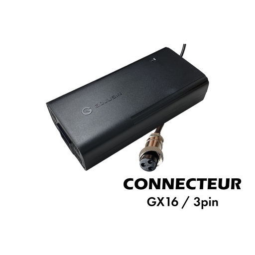 [SP-175] Chargeur 48V - 54.6V / 2A (connecteur GX16-3p)